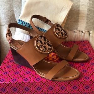 NWT💖Tory Burch Metal Miller 65 mm Wedge